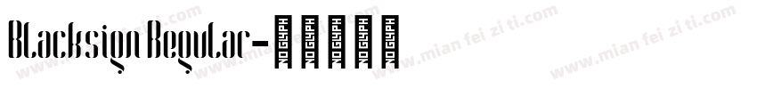 Blacksign Regular字体转换